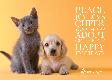 E-Card: Winter Holiday Puppy and Kitten